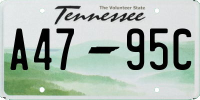 TN license plate A4795C