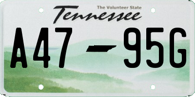 TN license plate A4795G