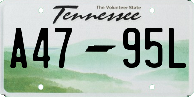 TN license plate A4795L