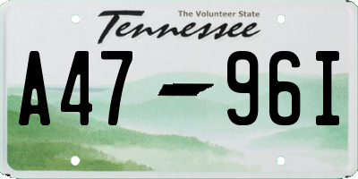 TN license plate A4796I