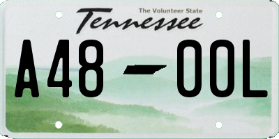 TN license plate A4800L