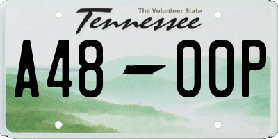 TN license plate A4800P