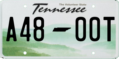 TN license plate A4800T