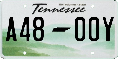 TN license plate A4800Y