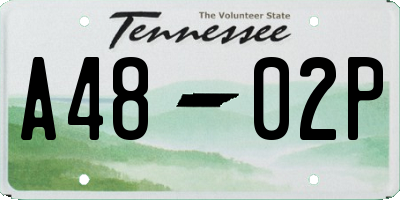 TN license plate A4802P