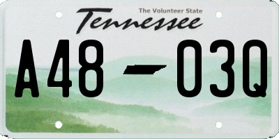 TN license plate A4803Q