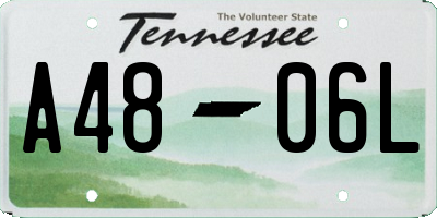TN license plate A4806L