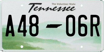 TN license plate A4806R