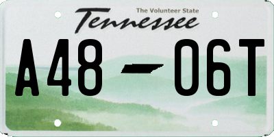 TN license plate A4806T