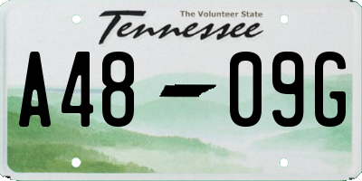 TN license plate A4809G