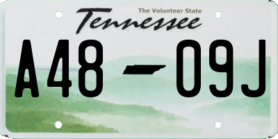 TN license plate A4809J