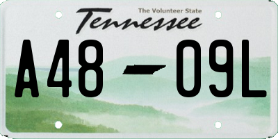 TN license plate A4809L