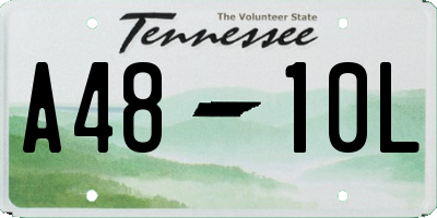 TN license plate A4810L