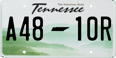 TN license plate A4810R