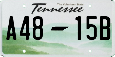 TN license plate A4815B