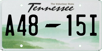 TN license plate A4815I