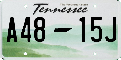 TN license plate A4815J