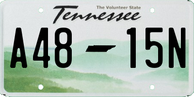 TN license plate A4815N