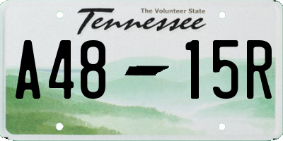 TN license plate A4815R