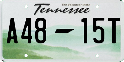 TN license plate A4815T