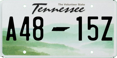 TN license plate A4815Z