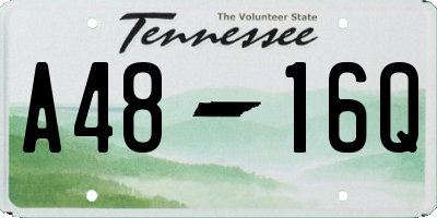 TN license plate A4816Q