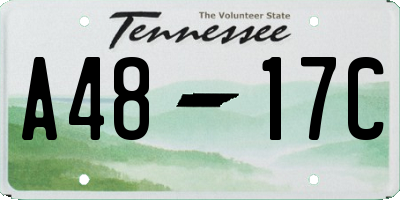 TN license plate A4817C