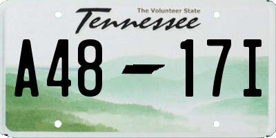 TN license plate A4817I