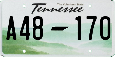 TN license plate A4817O