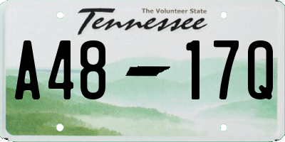 TN license plate A4817Q
