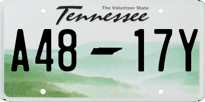 TN license plate A4817Y