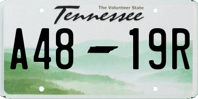 TN license plate A4819R