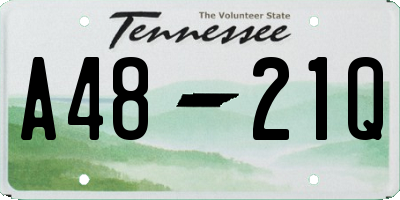 TN license plate A4821Q