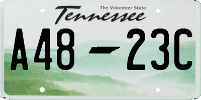 TN license plate A4823C