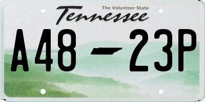 TN license plate A4823P