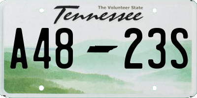 TN license plate A4823S