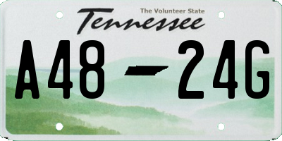 TN license plate A4824G