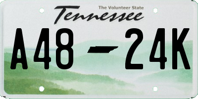 TN license plate A4824K