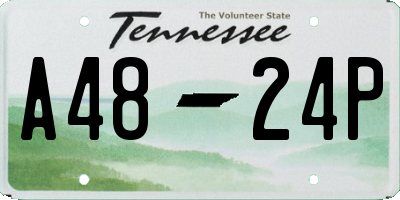 TN license plate A4824P