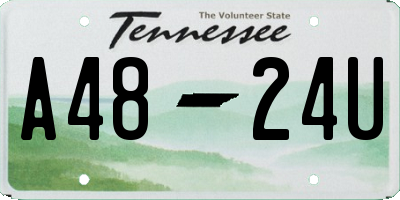 TN license plate A4824U