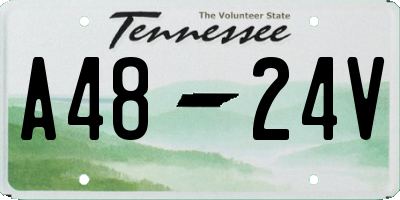 TN license plate A4824V