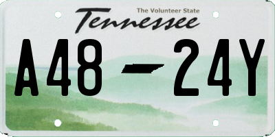 TN license plate A4824Y