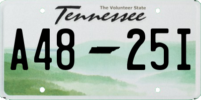 TN license plate A4825I