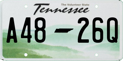 TN license plate A4826Q