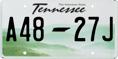TN license plate A4827J