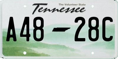 TN license plate A4828C