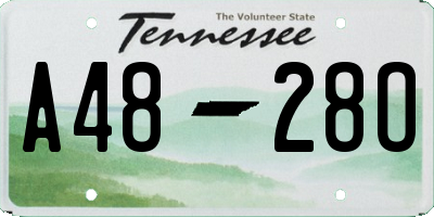 TN license plate A4828O
