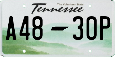 TN license plate A4830P