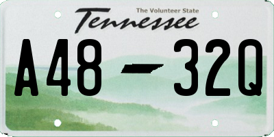 TN license plate A4832Q