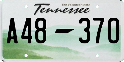 TN license plate A4837O